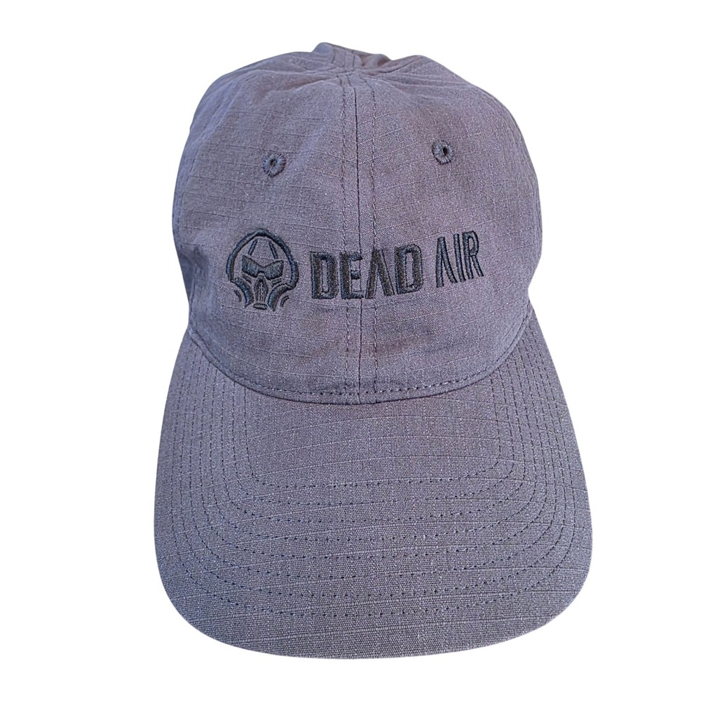 Dead Air Silencers Mk2 Hat Gray Adjustable Hook Loop Strap Cap Embroidered Logo